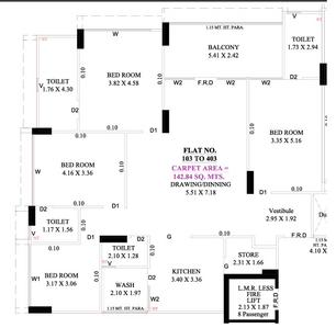 Rudra The Sun Floor Plan Nikol, Ahmedabad