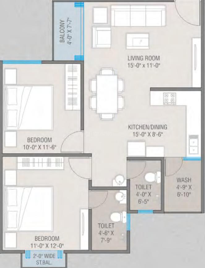 2 BHK Apartment