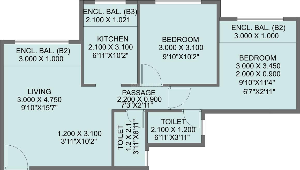 2 BHK Apartment