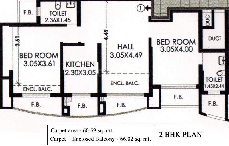 2 BHK Apartment