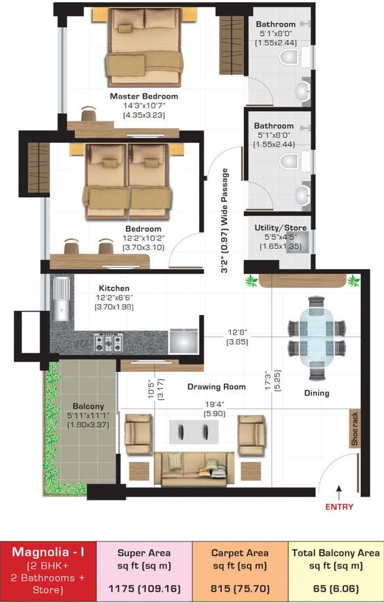 2 BHK Apartment