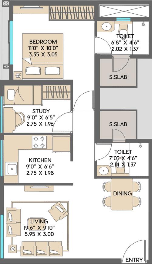 2 BHK Apartment